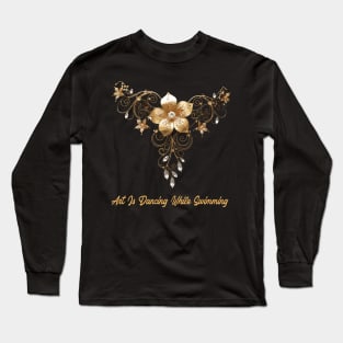 artistic swimming, synchronized swimming, golden dancers v11 Long Sleeve T-Shirt